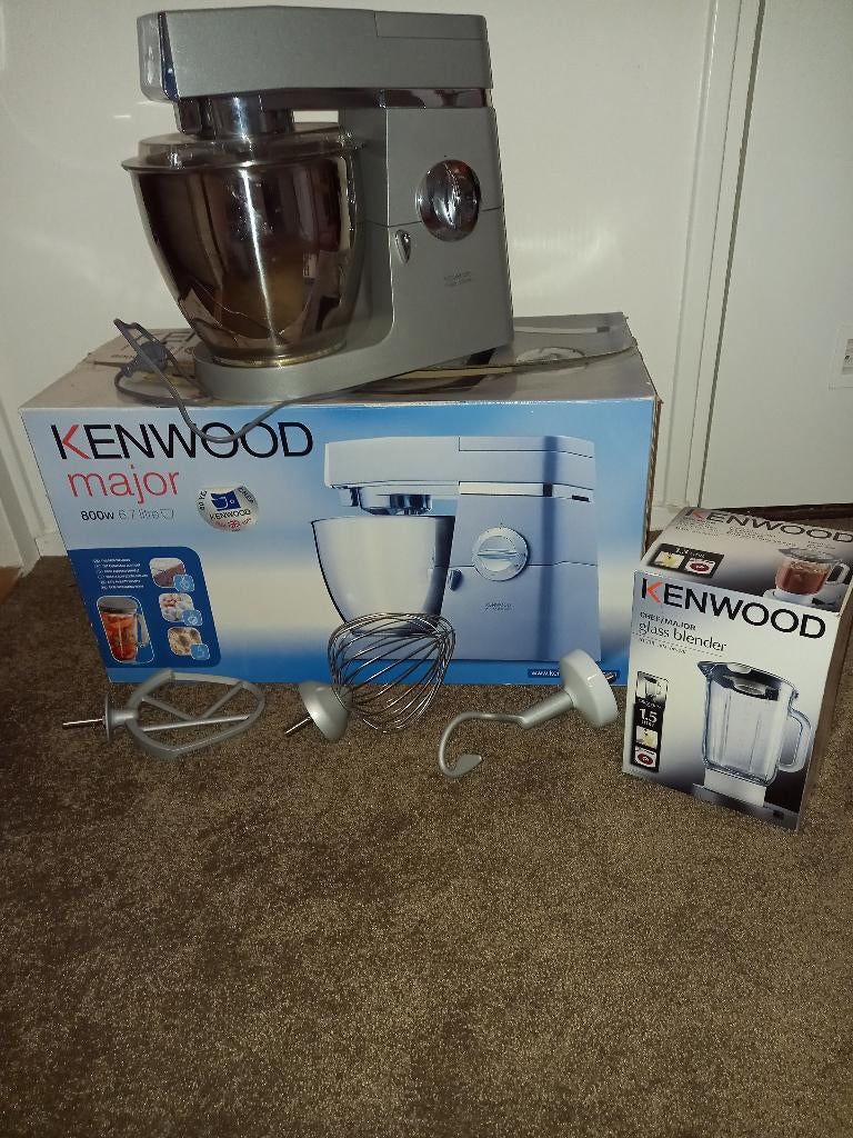 Kenwood keukenmachine mixer, Witgoed en Apparatuur, Keukenmixers, 4 liter of meer, Ophalen, Zo goed als nieuw, 3 snelheden of meer