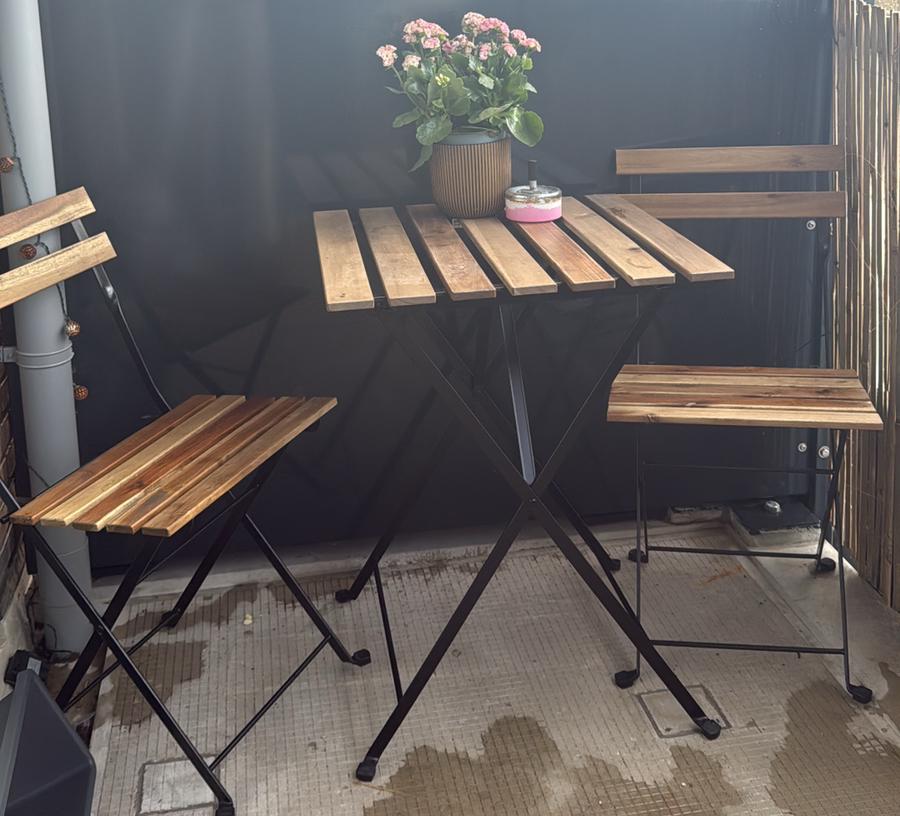 Balkon set zo goed als nieuw, Tuin en Terras, Tuintafels, Ophalen of Verzenden, Zo goed als nieuw, Rechthoekig