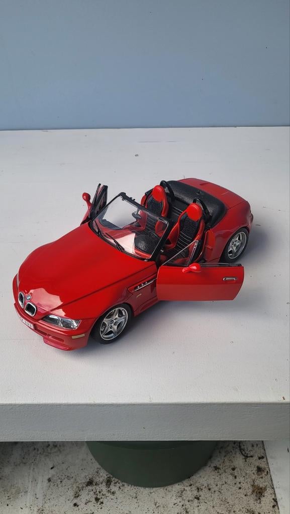 BMW Z3 M Roadster 1:18 Bburago Made in Italy, Ophalen of Verzenden, Gebruikt, 1:5 t/m 1:8, Auto