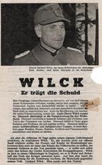 Pamflet Wilck Aachen Ruhrkessel, Ophalen of Verzenden, Nederland
