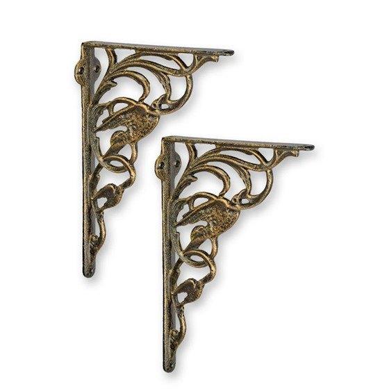 set plankdragers met vogel, Huis en Inrichting, Woonaccessoires | Wandplanken en Boekenplanken, Ophalen of Verzenden, Atw, Atw
