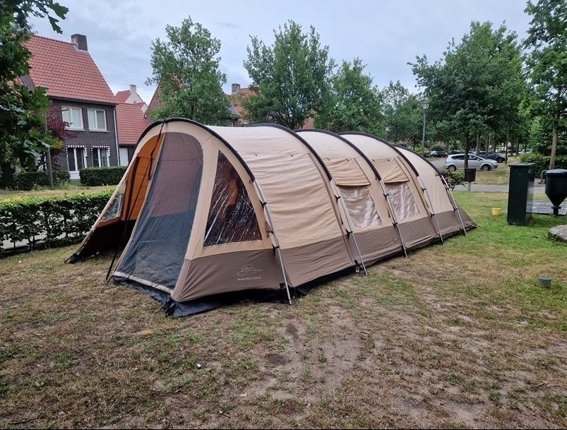 Bardani Paradise Beach 460 tunneltent - 6 persoons, Caravans en Kamperen, Tenten, Ophalen, Gebruikt, Meer dan 6