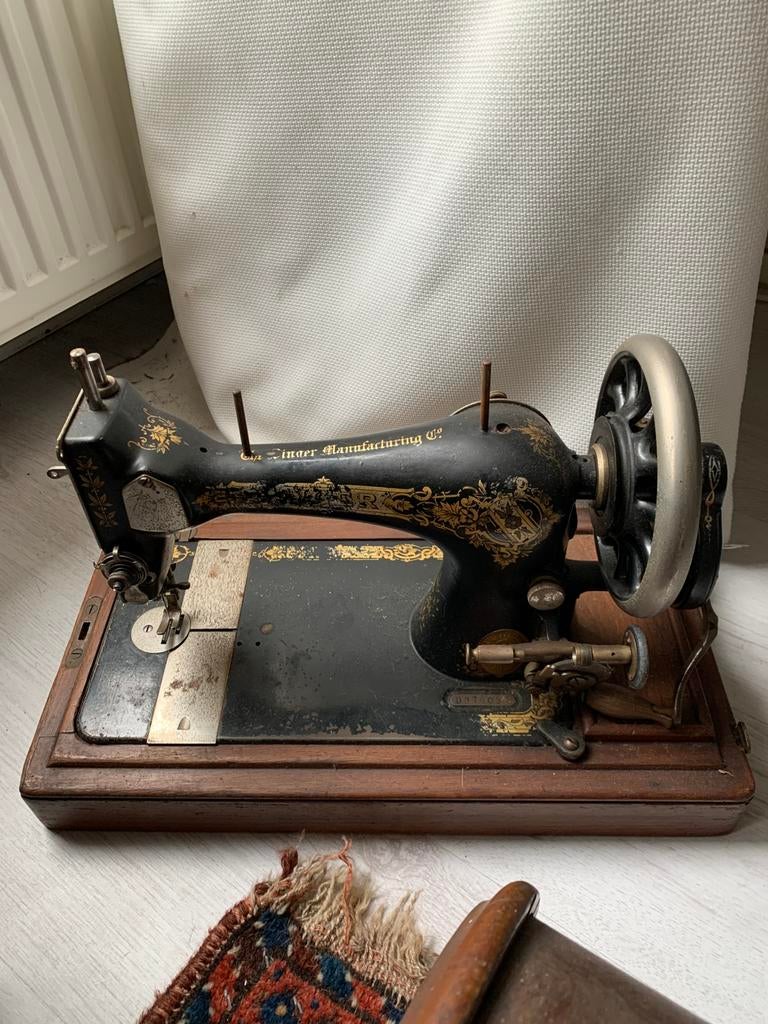 Antieke Singer naaimachine nog functioneel, Ophalen of Verzenden