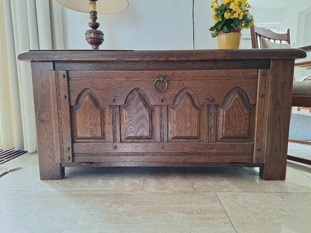 Dekenkist eiken, Ophalen, Gebruikt, 50 tot 100 cm, 50 tot 75 cm