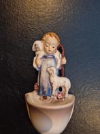 Vintage Goebel Hummel wijwaterbakje 'Herdertje met lammeren', Antiek en Kunst, Antiek | Keramiek en Aardewerk, Ophalen of Verzenden