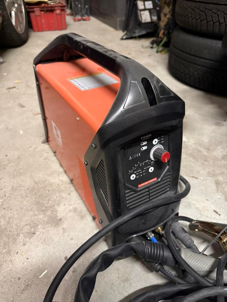 Stamos s-wigma 200pdc, Ophalen, Zo goed als nieuw, 150 tot 250 ampère, Tig
