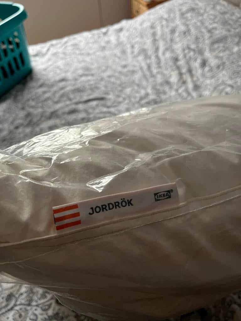 Hoofdkussen IKEA Jordrok, Huis en Inrichting, Slaapkamer | Beddengoed, Ophalen, Gebruikt, Eenpersoons, Wit