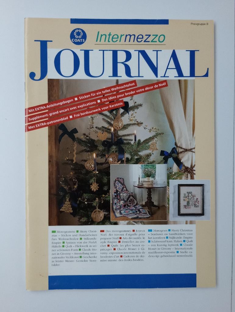 Intermezzo Journal Coats Mez 1996, Ophalen, Zo goed als nieuw, Overige typen