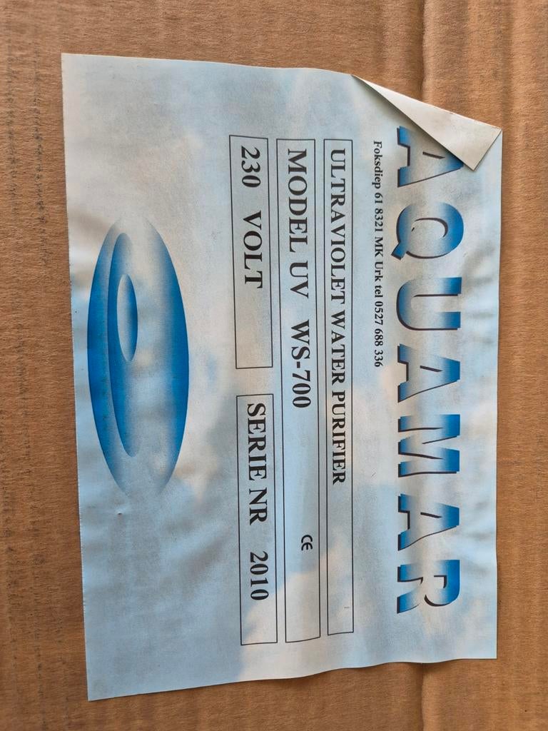 Aquamar UV Water Purifier WS-700 - Nieuw in doos, Ophalen of Verzenden, Nieuw