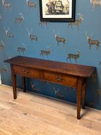 Kersenhouten wandtafel met 2 laden, Ophalen of Verzenden