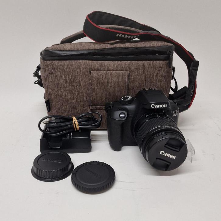Canon EOS 4000D 18-55mm Set Zwart | Nette staat, Audio, Tv en Foto, Fotocamera's Digitaal, Zo goed als nieuw