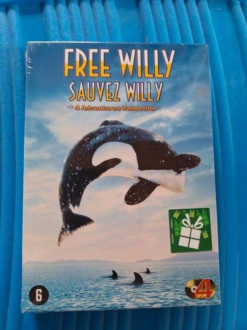Free Willy 1 t/m 4 Compleet (DVD-Box) Geseald, Alle leeftijden, Boxset, Ophalen of Verzenden, Dieren
