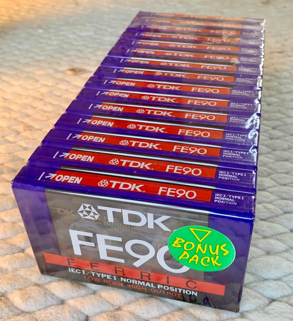 Voordeelpak 15x NOS TDK FE90 Ferric 90 cassettebandjes NIEUW, 2 t/m 25 bandjes, Ophalen of Verzenden, TDK Europe GmbH Rosenheimer Strasse 141 e 81671 Munich GERMANY