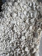 Witte sier steentjes, Tuin en Terras, Ophalen, Overige materialen, Gebruikt, Wit