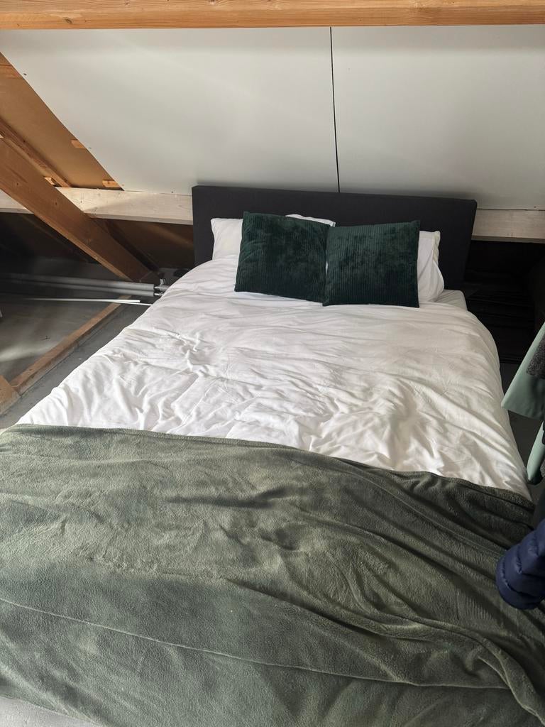 2 persoonsbed gratis af te halen!, Ophalen, Gebruikt, Tweepersoons, 140 cm