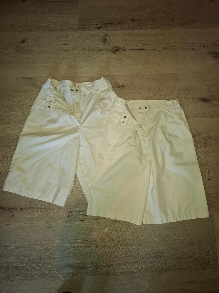 2 Zorg kortebroeken, maat 40, Kleding | Dames, Broeken en Pantalons, Maat 38/40 (M), Kort, Wit, Ophalen of Verzenden