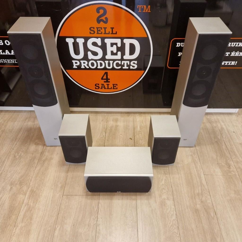 Elac 101 II Speaker set 5.0 || Nu Voor € 74.99, Audio, Tv en Foto, Luidsprekers, Zo goed als nieuw, Minder dan 60 watt, Front, Rear of Stereo speakers