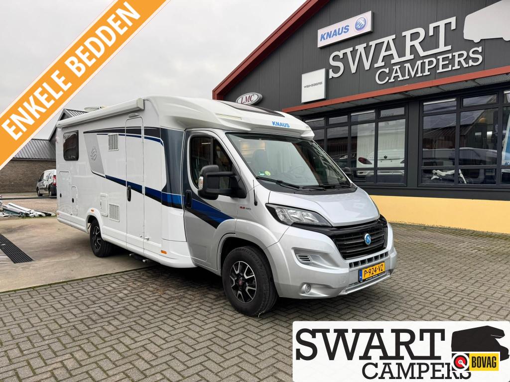 Knaus Sky TI 700 MEG Enkele bedden 150 pk GRATIS STALLING, Caravans en Kamperen, Campers, Standaard zit, Ringverwarming, Fiat