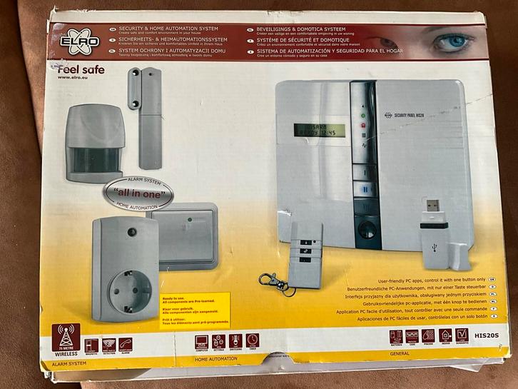 Elro Huisbeveiliging & Domotica Systeem - Draadloos Alarm, Doe-het-zelf en Verbouw, Alarmsystemen, Nieuw, Compleet systeem, Beweging