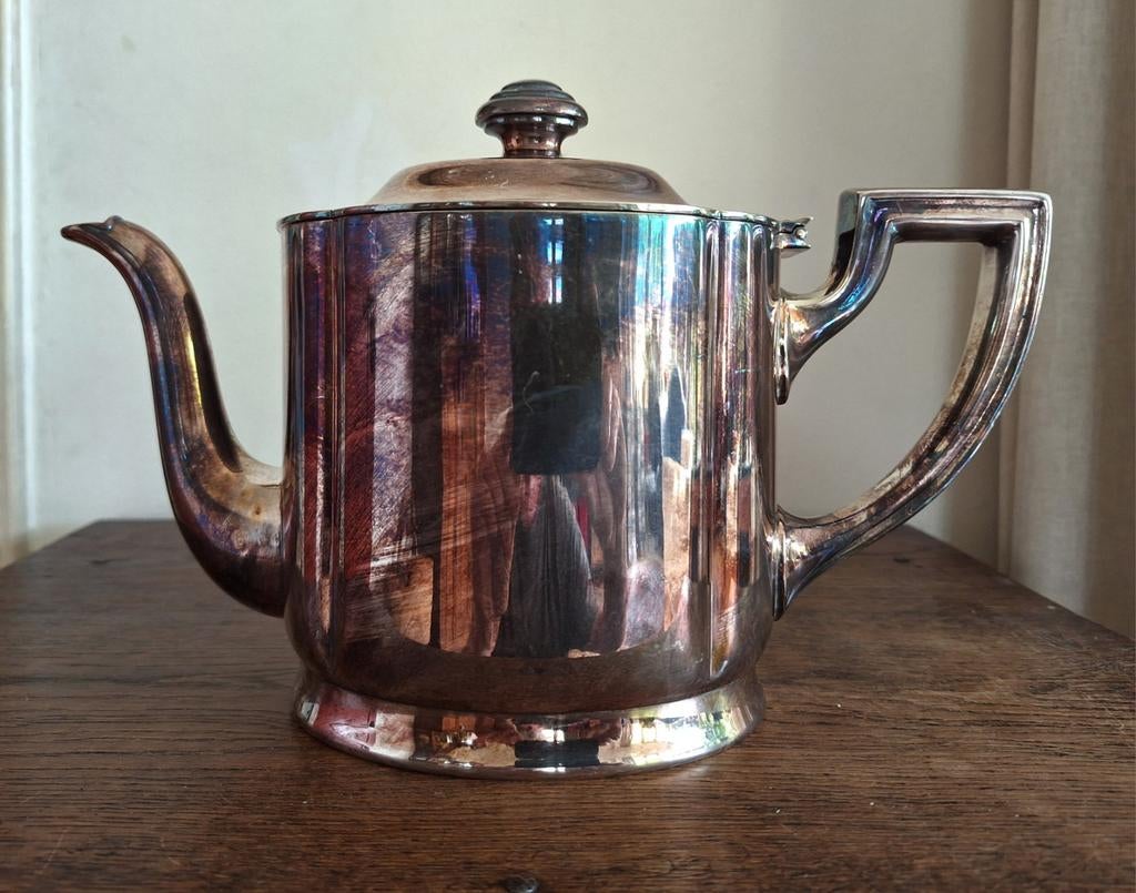 Antieke, Art Deco koffiekan, Wellner Söhne/hotelzilver., Antiek en Kunst, Ophalen of Verzenden