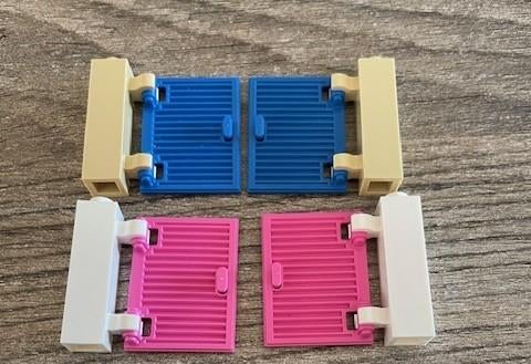 lego hekjes, klap deurtjes met paal in 2 kleuren, Ophalen of Verzenden, Nieuw, MOC (eigen creatie), Lego