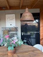 2 Oude Roestige Hanglampen - Industrieel Design, Huis en Inrichting, Lampen | Hanglampen, Ophalen, Gebruikt, Metaal, Minder dan 50 cm