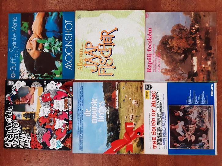 elpees chansons, Cd's en Dvd's, Vinyl | Pop, Gebruikt, 1960 tot 1980, Overige formaten, Ophalen