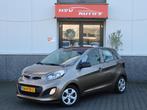 Kia Picanto 1.0 CVVT airco LM 4-deurs org NL, Auto's, Kia, Voorwielaandrijving, Euro 5, Gebruikt, Bruin