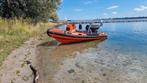 ex-Reddingsbrigade Ribcraft 480 RIB 60PK Yamaha + trailer, Watersport en Boten, Rubberboten, Ophalen, Gebruikt, Yamaha, Benzine