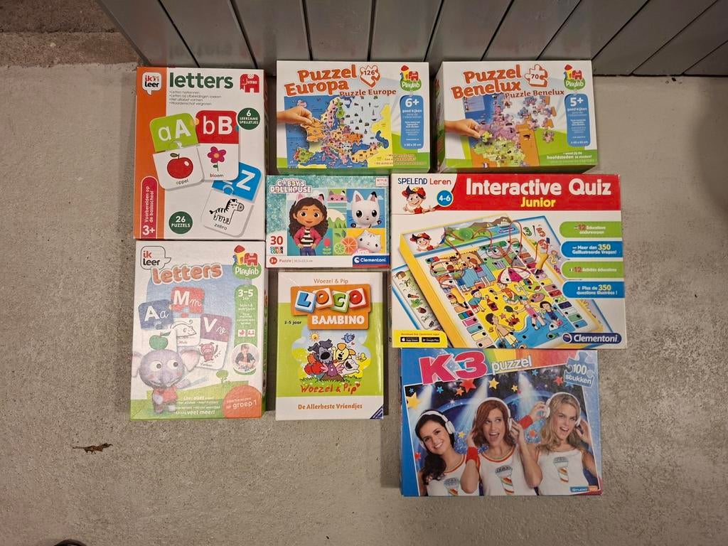 Diverse kinderpuzzels en spellen, Een of twee spelers, Ophalen of Verzenden, Gebruikt, Jumbo, Clementoni, Zwijsen