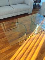 Vintage glazen salontafel toegeschreven aan Fiam Italia., Ophalen, 50 tot 75 cm, Vintage, modern, Rechthoekig