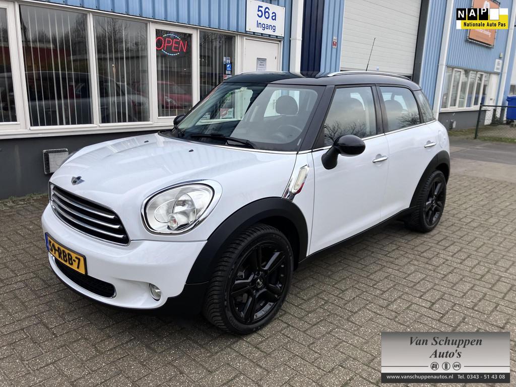 Mini Mini Countryman 1.6 Cooper Chili Navi Cruise Pdc Airco, Auto's, Voorwielaandrijving, Euro 5, Gebruikt, Leder en Stof