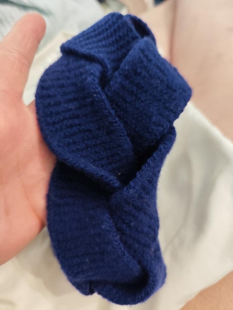Haarband wol Gucci donkerblauw, Ophalen, Zo goed als nieuw