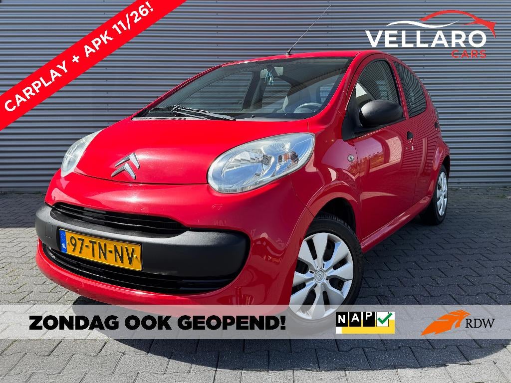 Citroën C1 NAP| 2e EIGENAAR| CARPLAY| DEALER ONDERHOUDEN|APK, Auto's, Voorwielaandrijving, Stof, 4 stoelen, C1