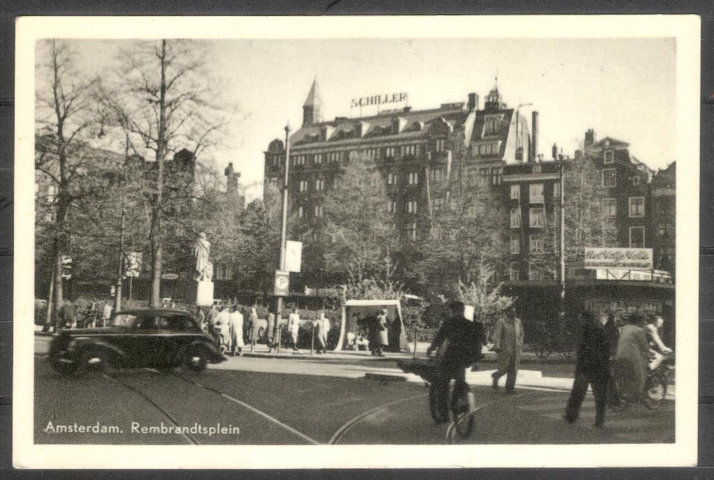 Amsterdam - Rembrandtsplein - Schiller, Verzenden, 1940 tot 1960, Ongelopen, Noord-Holland
