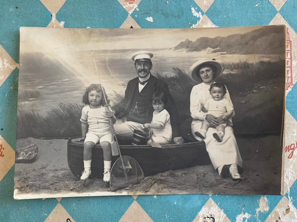 Foto Blankenberghe 27-9-1913 - Gezin (KK), Gebruikt, Foto, Ophalen of Verzenden, Voor 1940