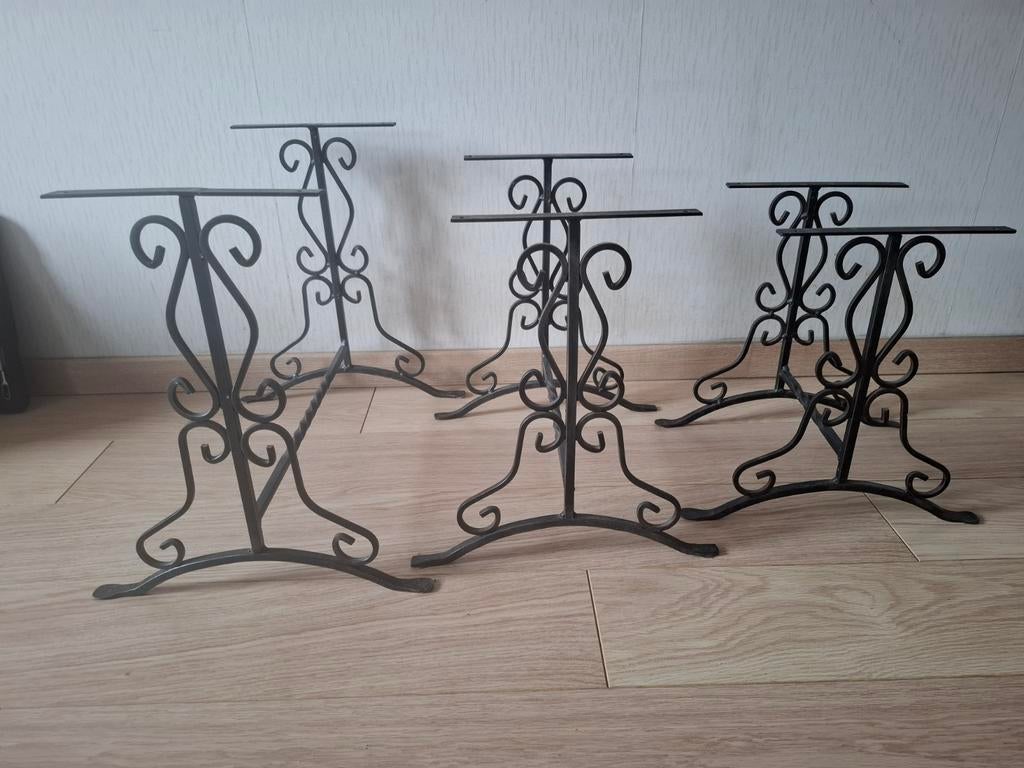 Metalen tafelpoten, 3stuks, Ophalen, Minder dan 50 cm, Minder dan 50 cm, Metaal