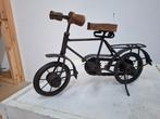 metalen beeld vintage van fiets, Verzamelen, Beelden en Beeldjes, Ophalen of Verzenden, Zo goed als nieuw, Mens