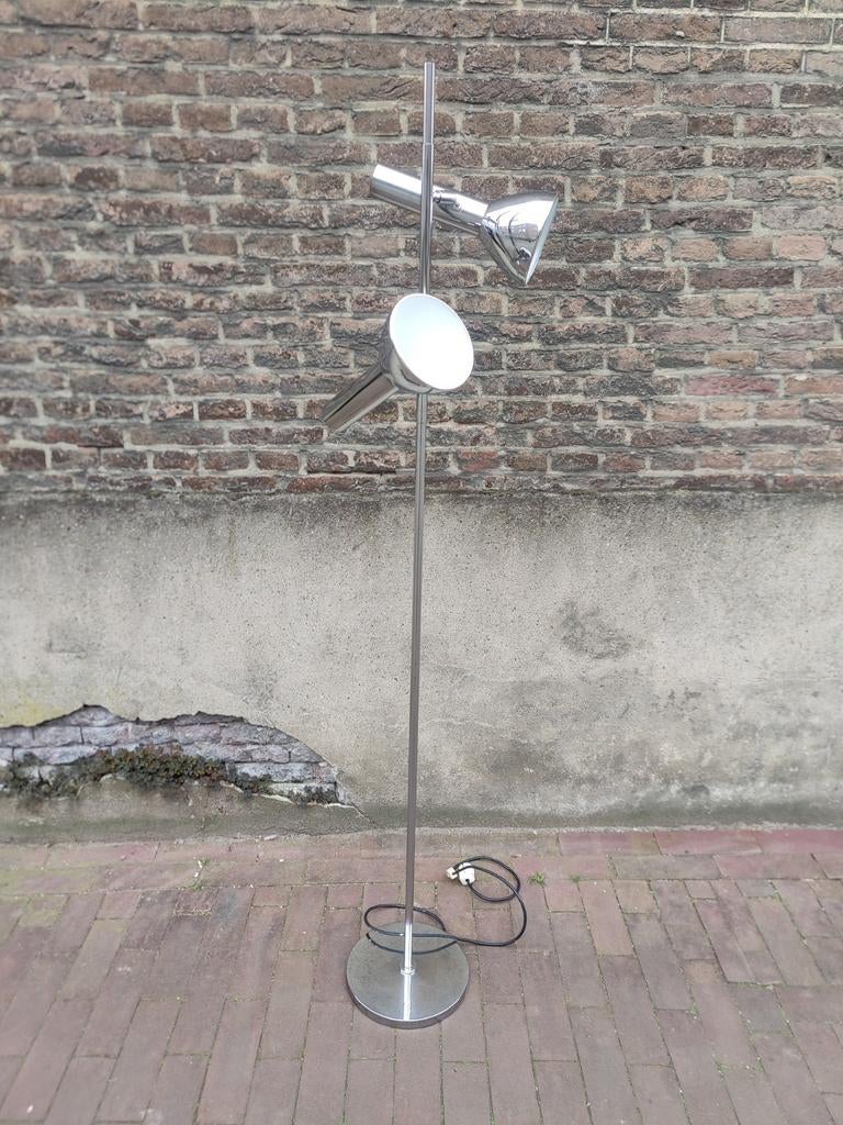 Cosack Leuchten Verchroomde vloer Lamp, Ophalen, Zo goed als nieuw, Metaal, 150 tot 200 cm