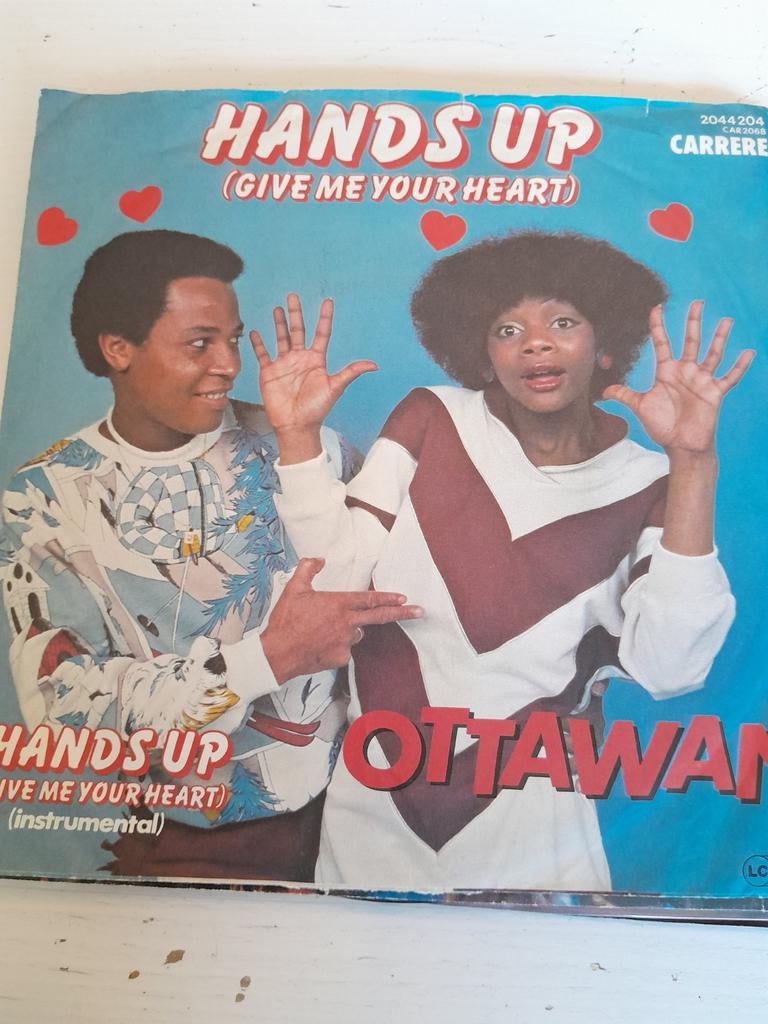 Ottawan 7 inch hands up, Cd's en Dvd's, Vinyl Singles, Ophalen of Verzenden, Zo goed als nieuw, Pop