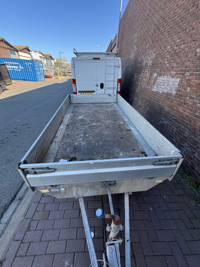 Verdonk Aanhanger Platte Wagen - 150x280cm, Alle Zijden Open, Auto diversen, Aanhangers en Bagagewagens, Ophalen, Gebruikt