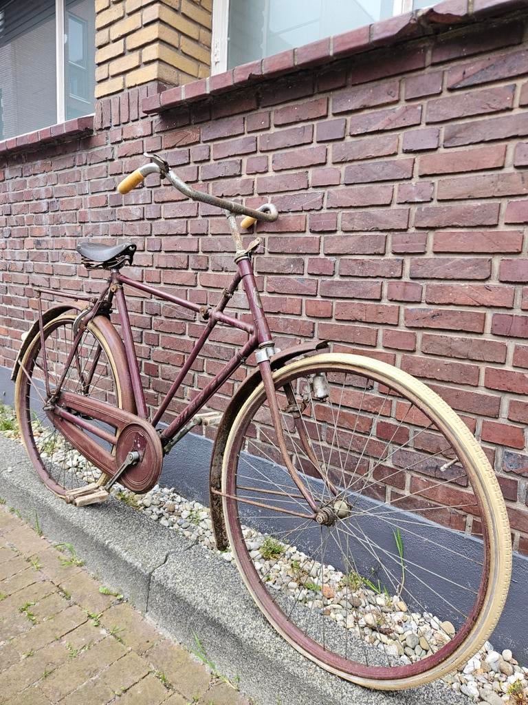 Wijnrode Gazelle No. 8 Kruisframe 1954 SCHUURVONDST, Fietsen en Brommers, Fietsen | Oldtimers, 59 cm of meer, Ophalen, Gazelle