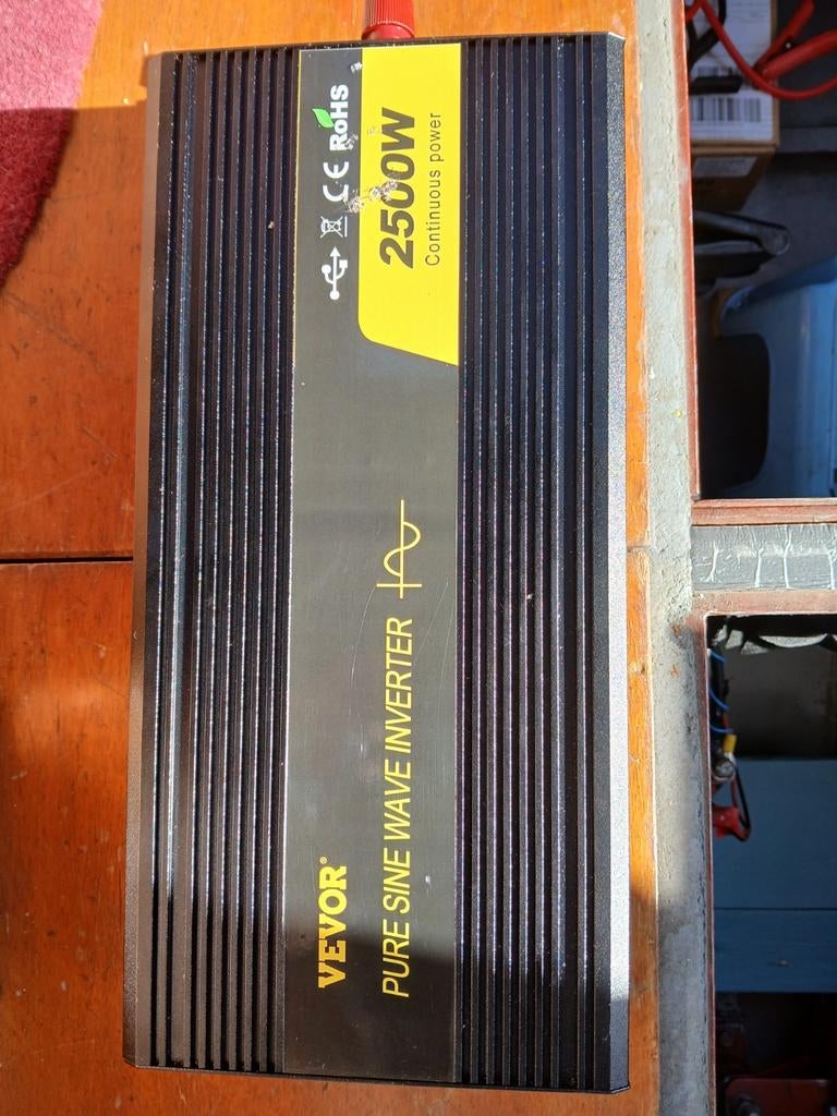 Vevor Pure Sine Wave Omvormer 2500W - Nieuwstaat, Ophalen of Verzenden, Nieuw