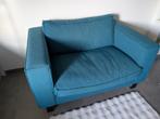 Loveseat blauw, Ophalen, Gebruikt, Tweepersoons, 75 tot 100 cm
