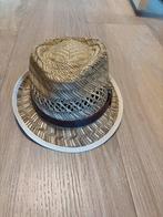 Rieten hoedje 51cm, Kinderen en Baby's, Babykleding | Petten en Hoeden, Maat 50, Gebruikt, Jongetje of Meisje, Hoed