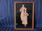 Knipsel van postzegels Man en vrouw ca. 1930 31,5 x 21,6 cm, Ophalen of Verzenden