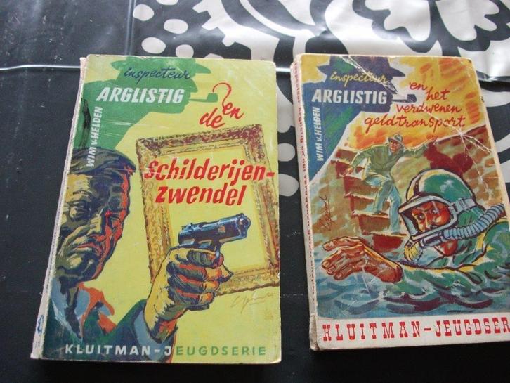 2x pocket Inspecteur Arglistig - geldtransport, schilderijen, Boeken, Kinderboeken | Jeugd | 10 tot 12 jaar, Gelezen, Fictie, Ophalen of Verzenden