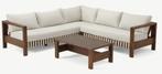 Hoek Loungeset Zambra | 3-delig | Off White | Acacia & Rope, 5 zitplaatsen, Bank, Nieuw, Loungeset