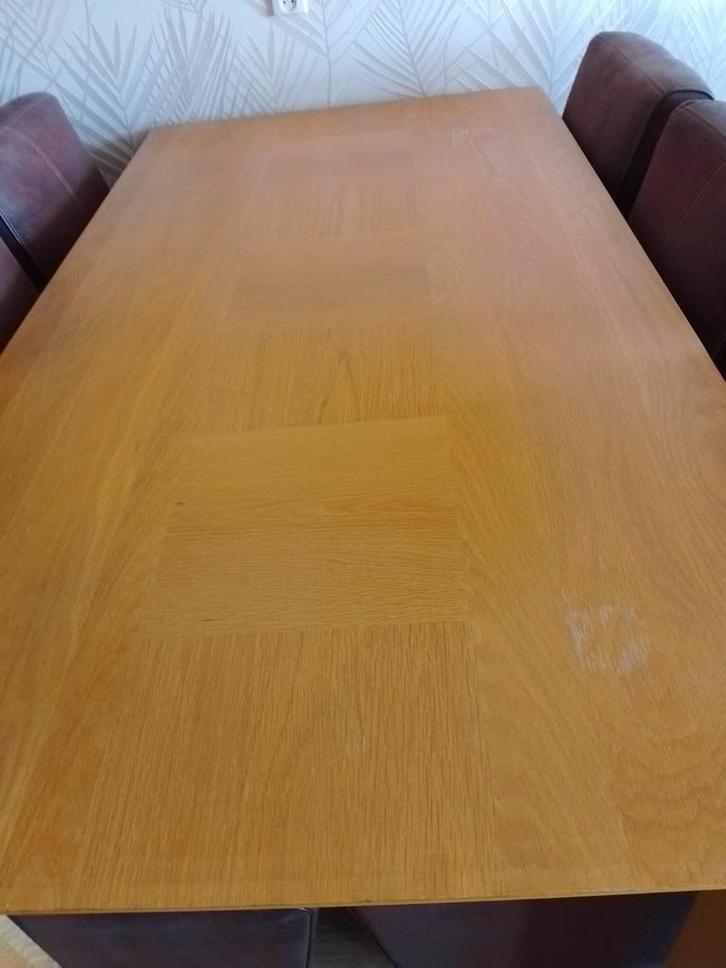 Eethoek met 6 stoelen, Huis en Inrichting, Tafels | Eettafels, Gebruikt, 100 tot 150 cm, 150 tot 200 cm, Vijf personen of meer