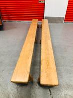 Vintage gymbank schoolbank houten bank school gymzaal retro, Huis en Inrichting, Ophalen, Gebruikt, 200 cm of meer, Vintage retro